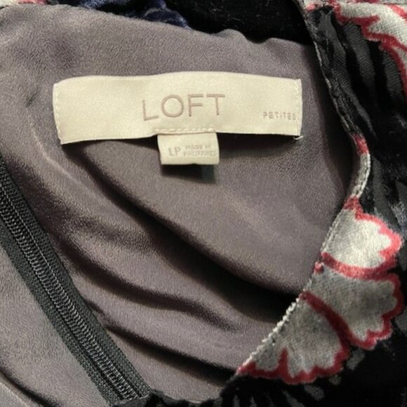 Retro Velvet Floral Art Deco Sleeveless Swing Mini Dress - NWOT - Picture 11 of 16